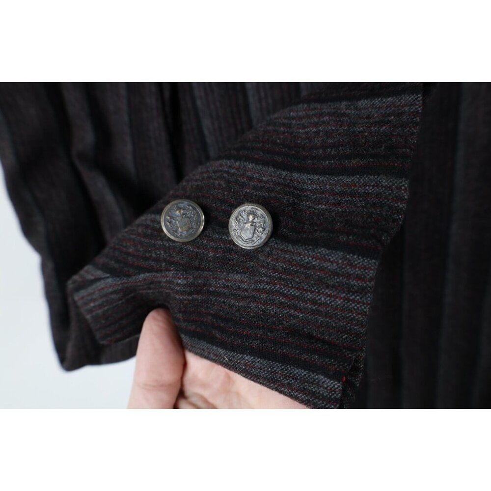 Vintage 50s 60s Rockabilly Mens 40R Wool Striped Blazer Suit Coat Jacket USA - Picture 4 of 14